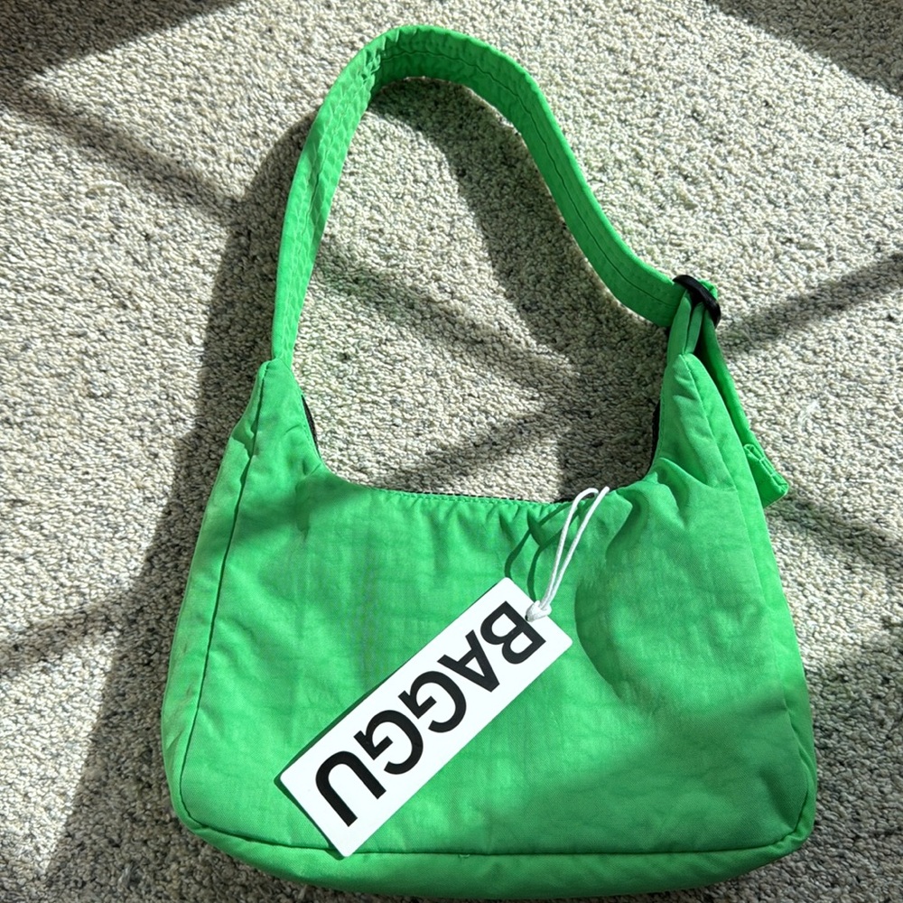 NWT Baggu Mini Nylon Shoulder Bag - Aloe